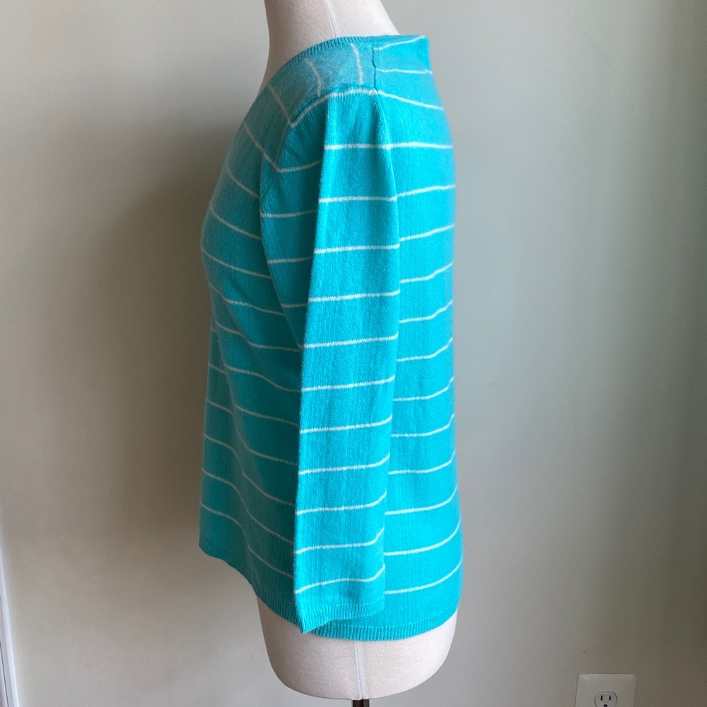 VTG Deadstock 100% Cashmere V-Neck Sweater Sutton Studio Bloomingdale’s - Picture 3 of 11